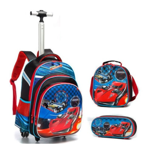 Bolso con ruedas de tres piezas para estudiantes de primaria