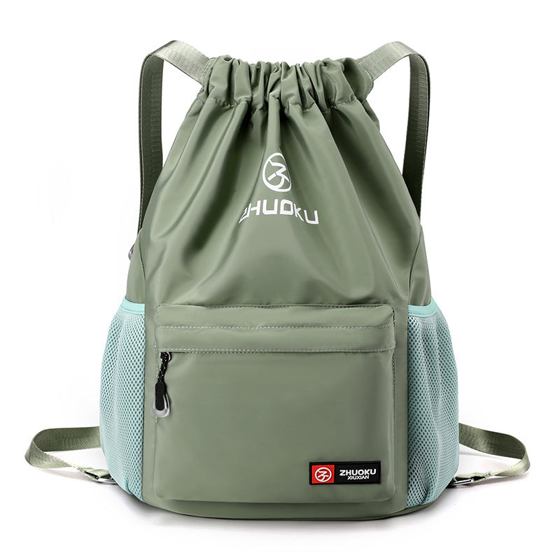 Sac à dos décontracté en tissu Oxford avec cordon de serrage