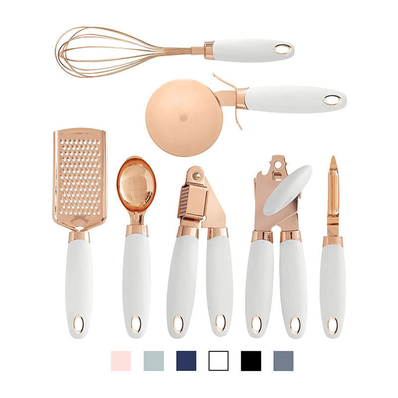 Juego de utensilios de cocina de acero inoxidable de 7 piezas
