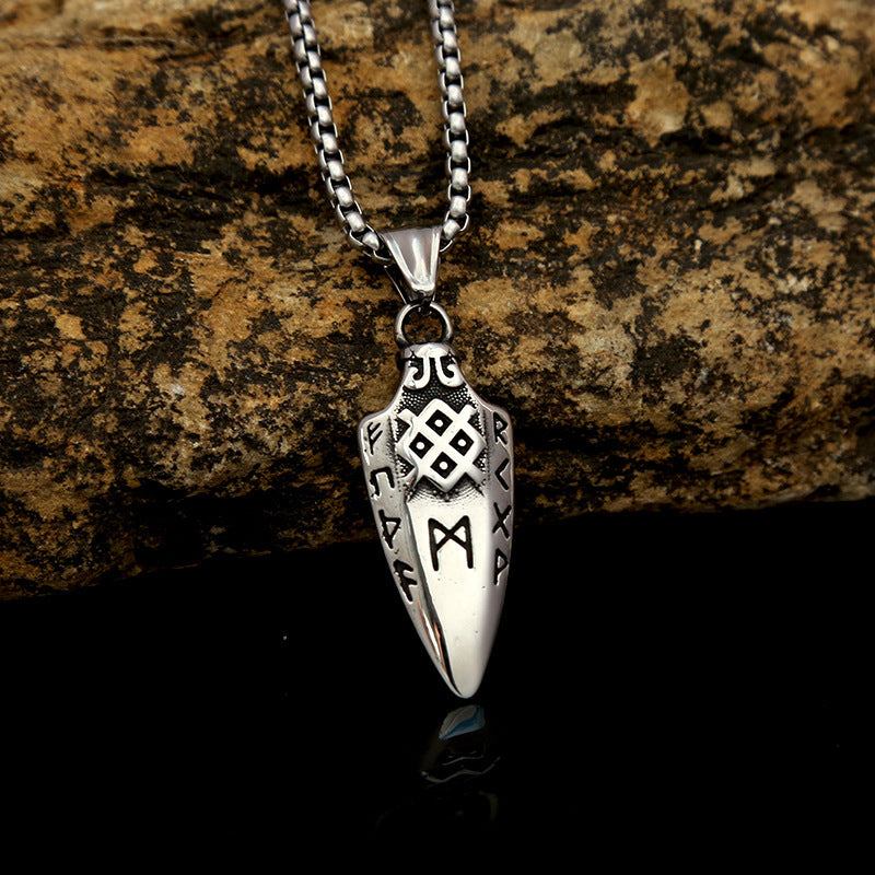 Collier de style européen et américain pour hommes en acier inoxydable