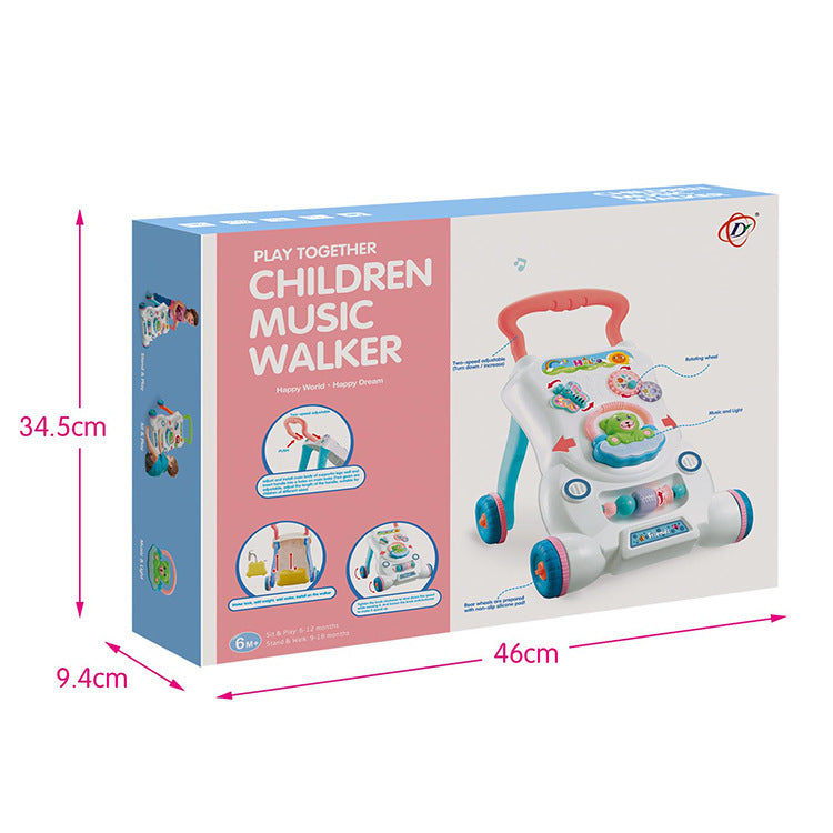 Poussette pour enfants avec musique pour aider à la marche