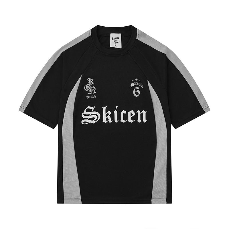 Street Style Letter Print Short-sleeve Hip Hop Loose-fitting T-shirt Top