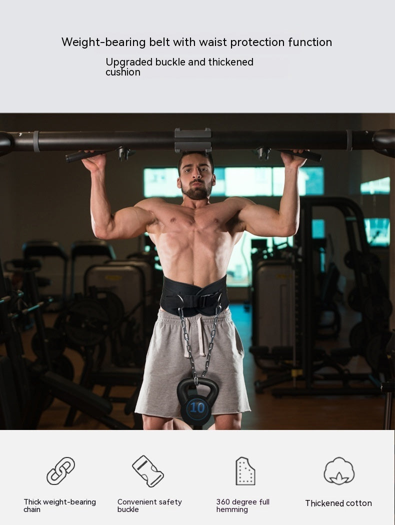 Ceinture de traction pour hommes, barres parallèles simples, équipement de gymnastique, disque d'haltères accru, équipement auxiliaire de mise en charge