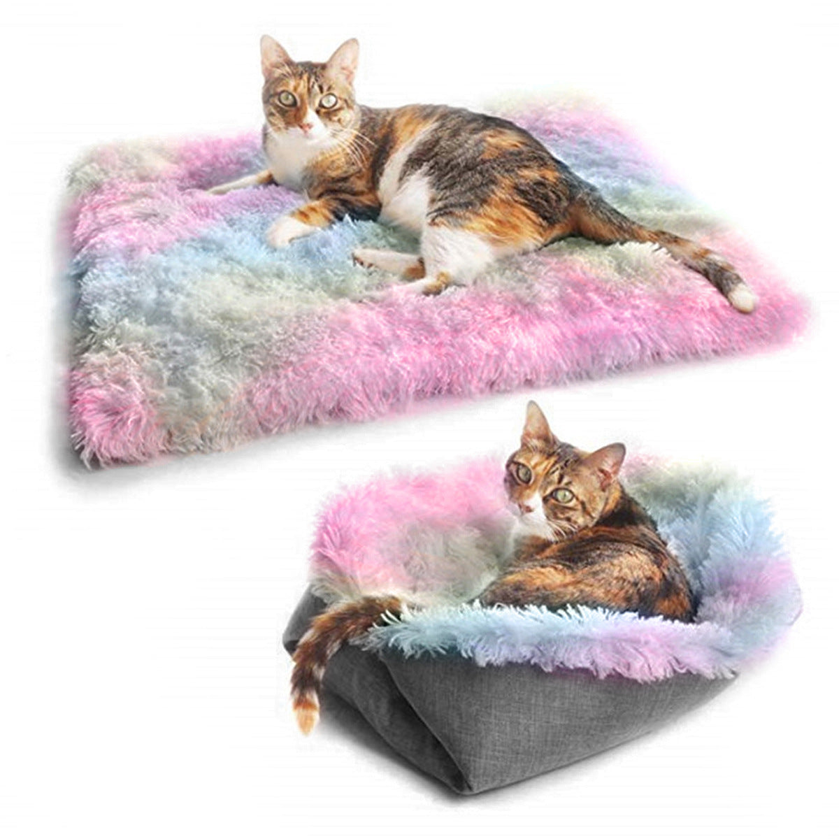 Tapis de lit pour animaux de compagnie, couverture douce pour chien et chat, polaire, tapis de lit doux et chaud, fournitures pour chats, coussin pliable d'hiver pour animaux de compagnie, nouvelle collection