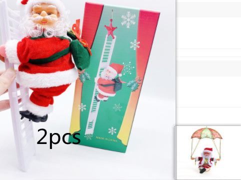 Escalera eléctrica de Papá Noel de plástico