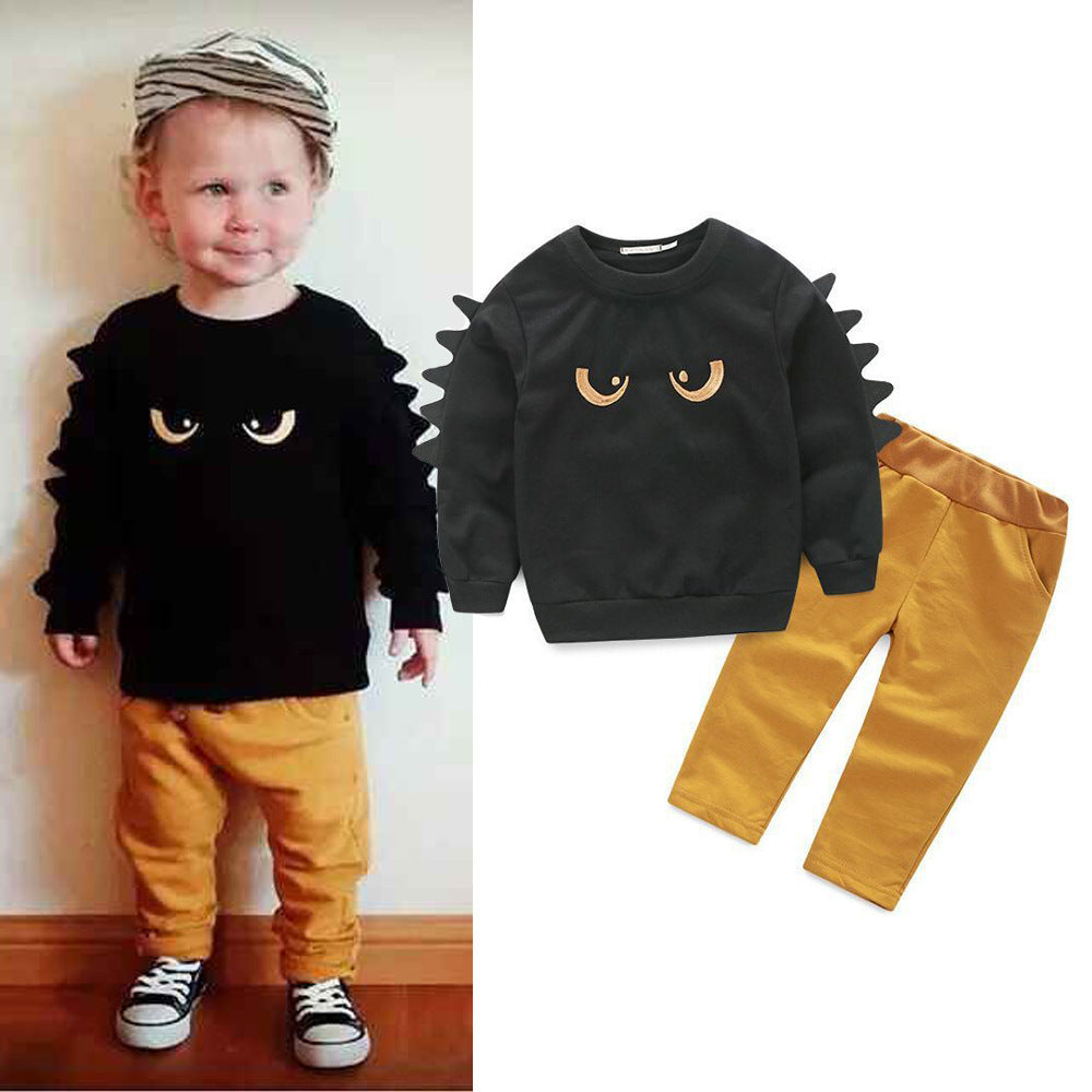 Costume de pantalon de sweat-shirt de garçon de mode