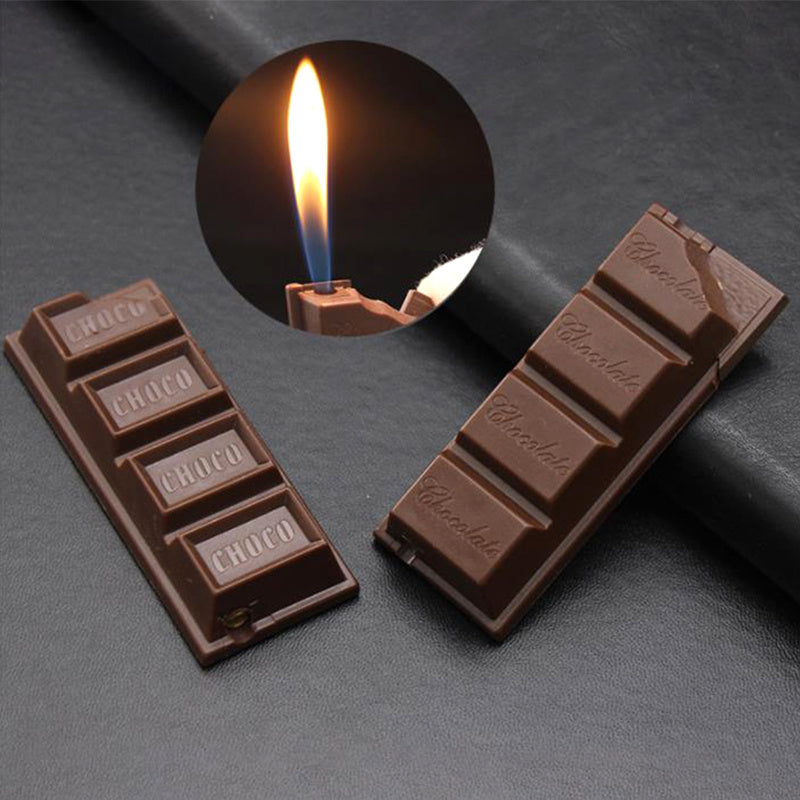 Briquet torche à chocolat créatif, flamme, cigarette, cigare, gaz Butane, accessoires pour fumer, mignon pour cadeau