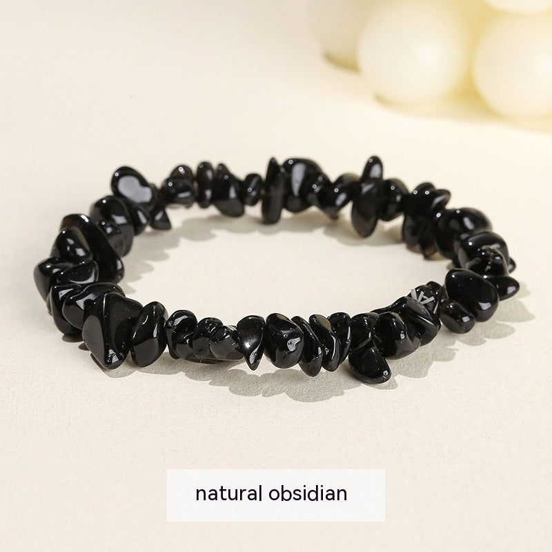Natural Crystal Gravel Agate Aventurine Irregular Bracelet