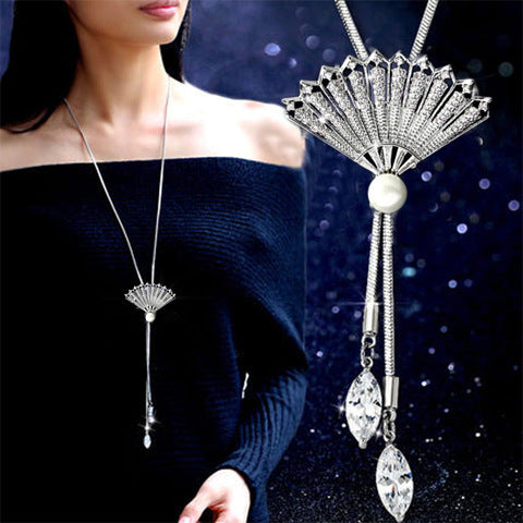 Autumn And Winter Long All-matching Tassel Female Accessories Pendant Pendant Necklace