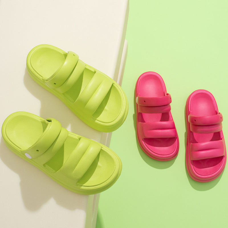 Sandalias multifuncionales de suela gruesa para mujer, zapatillas de verano para jardín al aire libre, zapatos de playa