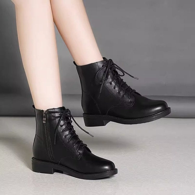 Botas Dr Martens de mujer estilo británico con parte inferior gruesa