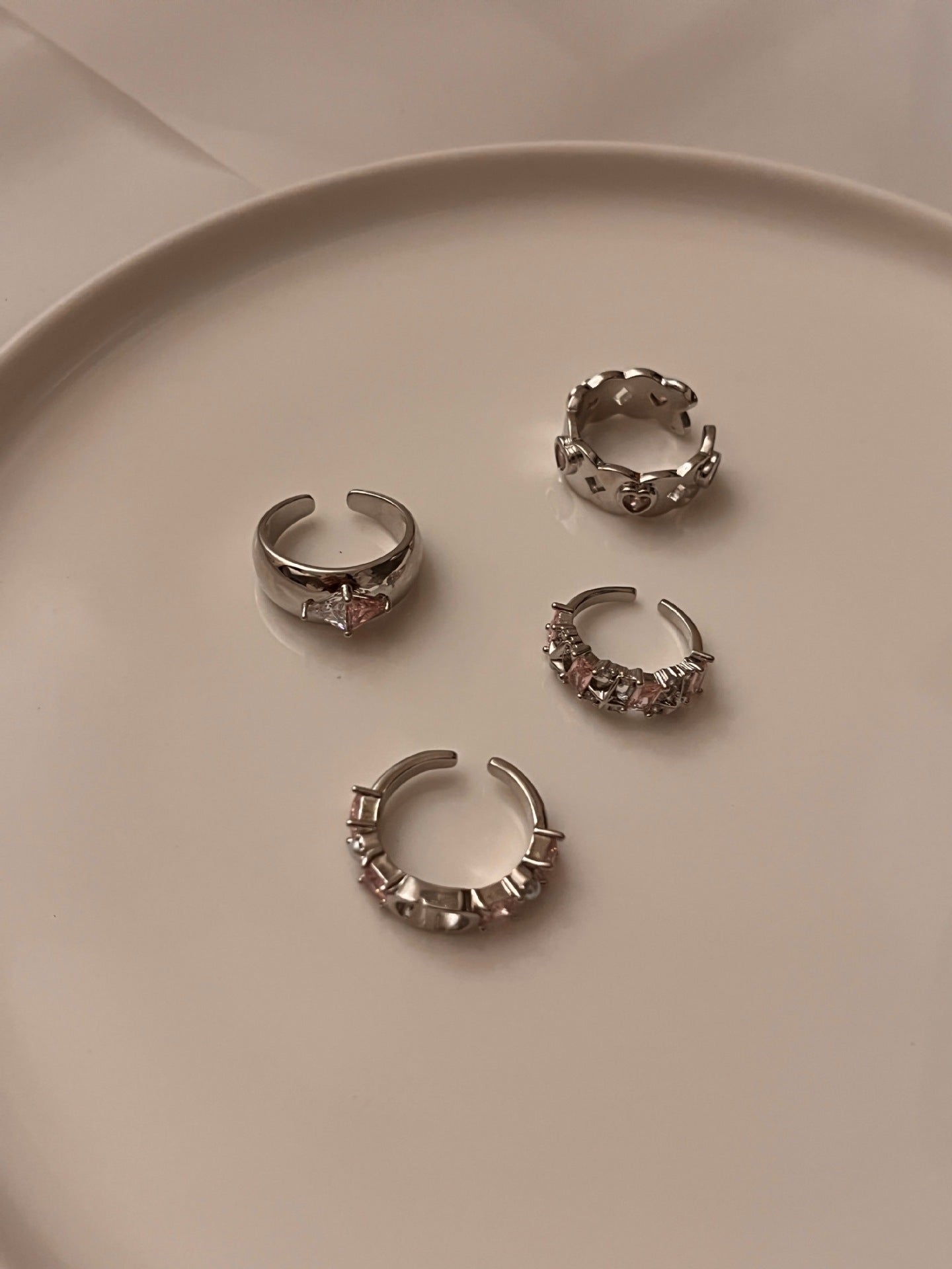 Anillo Love Heart Estrellas de Ocho Puntas Traje