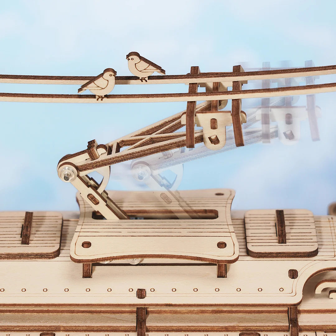 Rokr – Puzzle en bois 3D classique City Tram LK801, jouets de construction, cadeau de noël