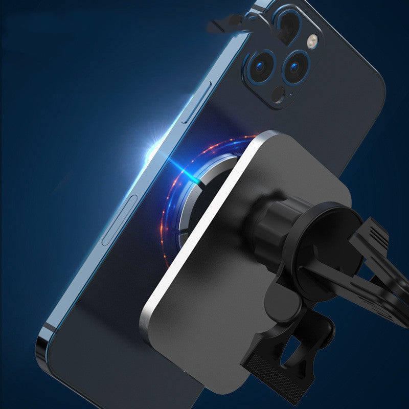 Cargador inalámbrico magnético para coche, salida de aire de carga rápida de 15W