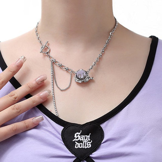 Women's Purple Glacier Necklace
