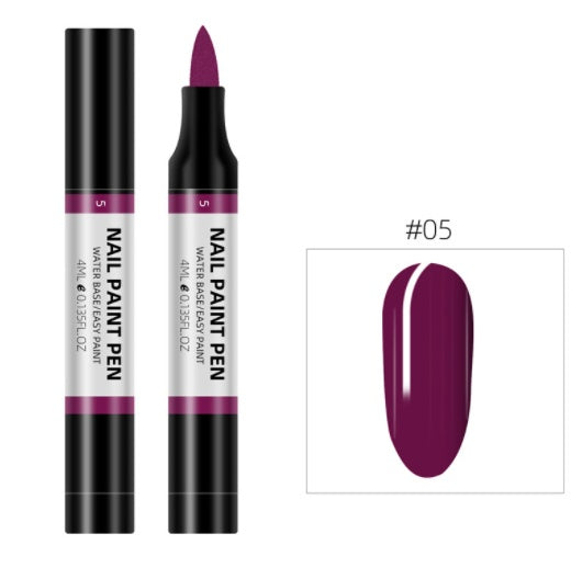 Stylo de peinture de vernis à ongles 24 couleurs, stylo de fleur de peinture 3D, stylo de fleur de dessin à base d'eau, stylo de vernis à ongles sans goût