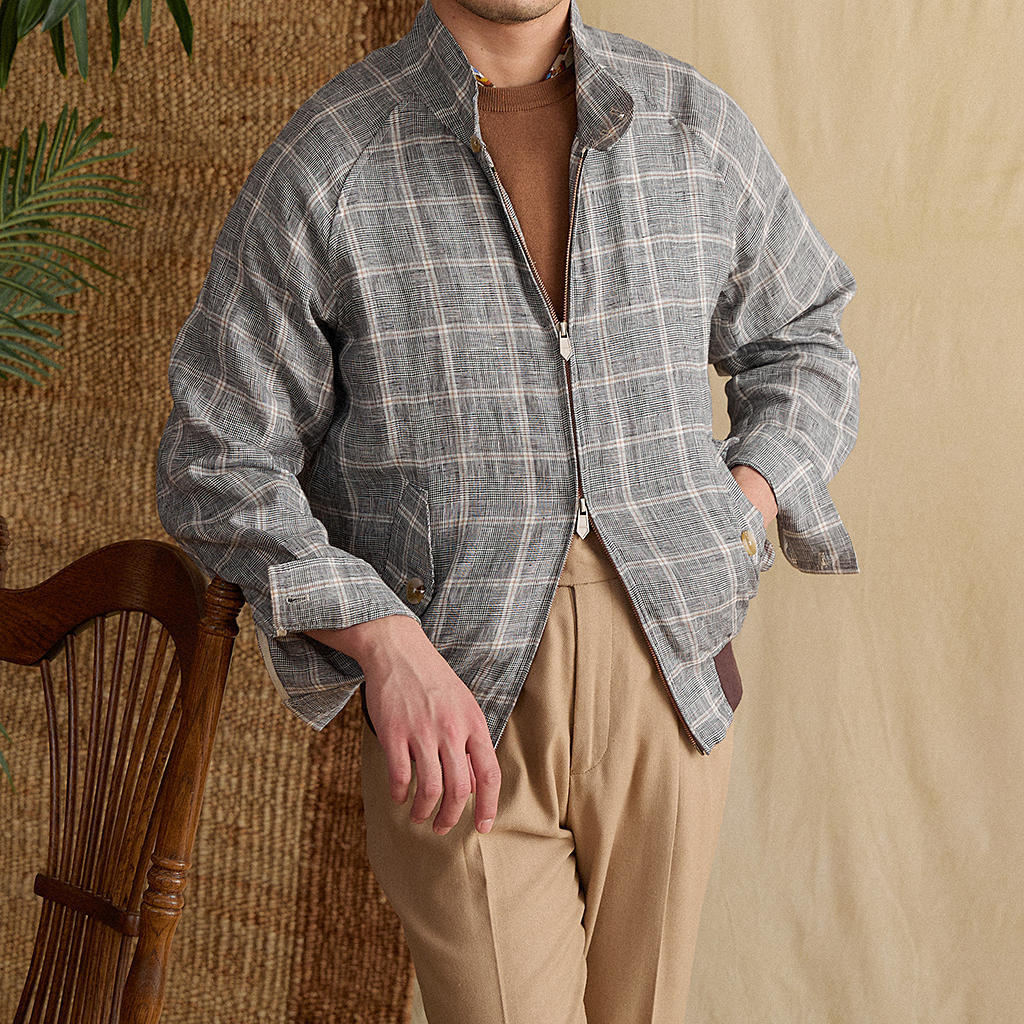 Men's Linen Vintage Casual Short Jacket Coat