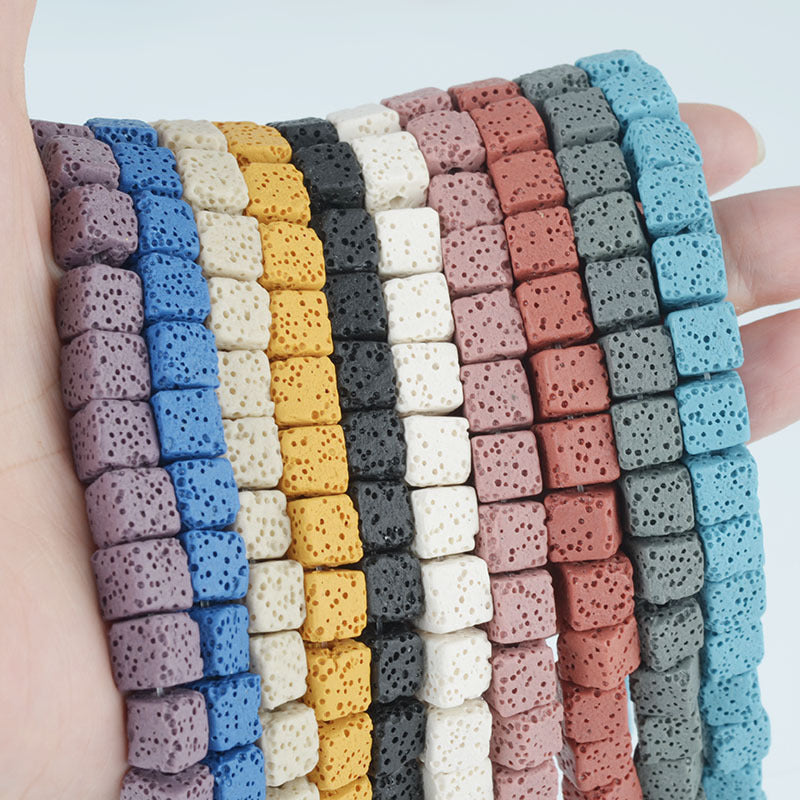 Couleur roche volcanique bricolage accessoires de bijoux en perles faits à la main