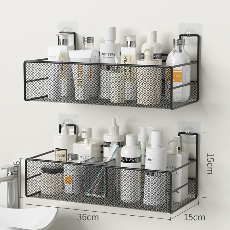 Étagère murale de salle de bain, sans perceuse, douche, organisateur de shampoing, accessoires de toilette