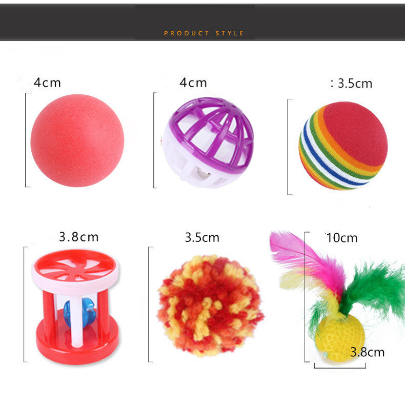 Ensemble de jouets pour chat, jouets amusants assemblés, Tunnel pour chat, fournitures pour animaux de compagnie