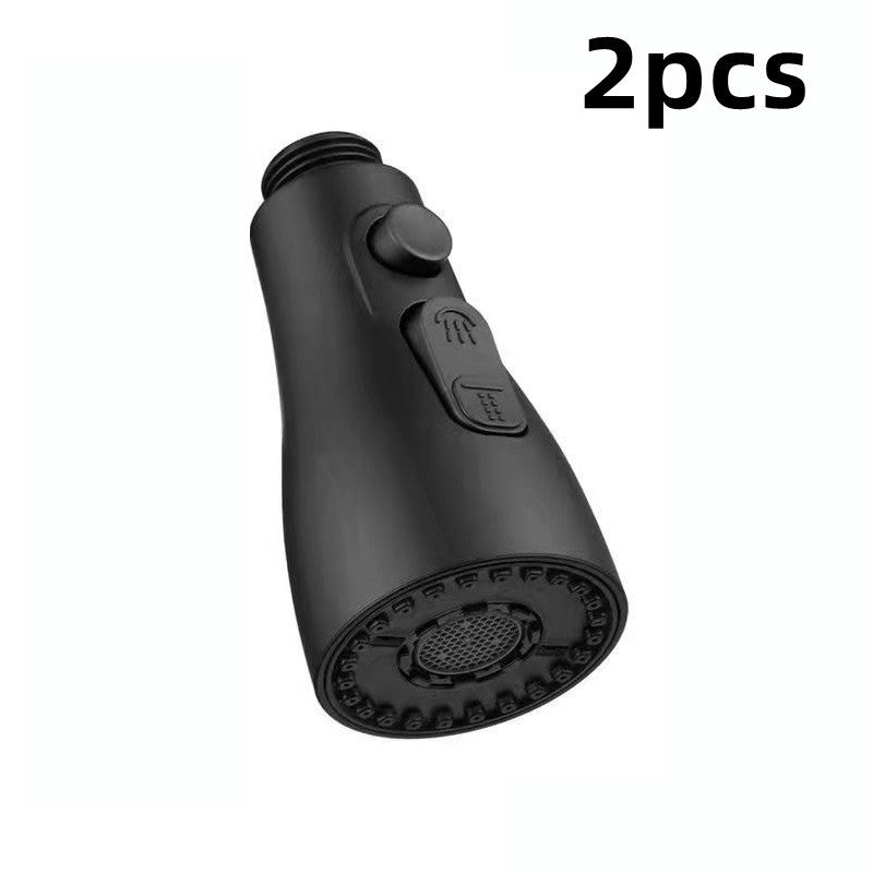 Pulvérisateur de robinet pressurisé universel, anti-éclaboussures, robinet d'eau rotatif à 360 degrés, trois stalles, économie d'eau, adaptateur de buse de robinet