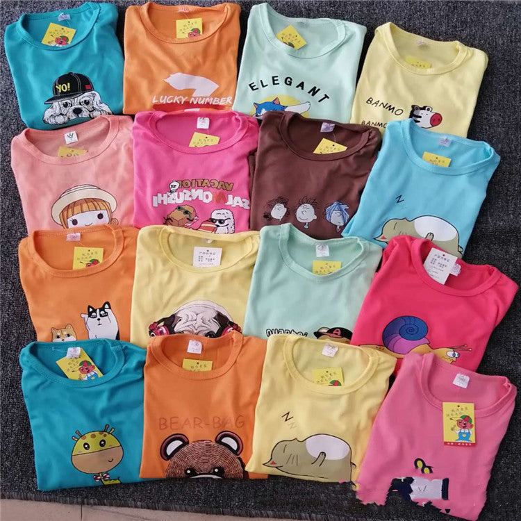 Camiseta de manga corta para niños Color aleatorio