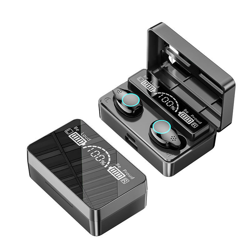 Écouteurs Bluetooth TWS haute puissance M10 technologie noire écouteurs de sport