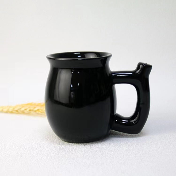 Taza de café para fumar de cerámica multifuncional