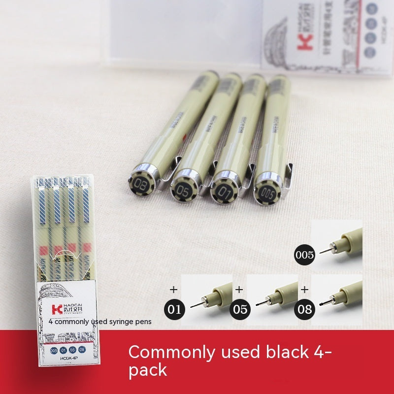 Stylo à aiguille à crochet uniquement pour l'art, dessin peint à la main, stylo à croquis