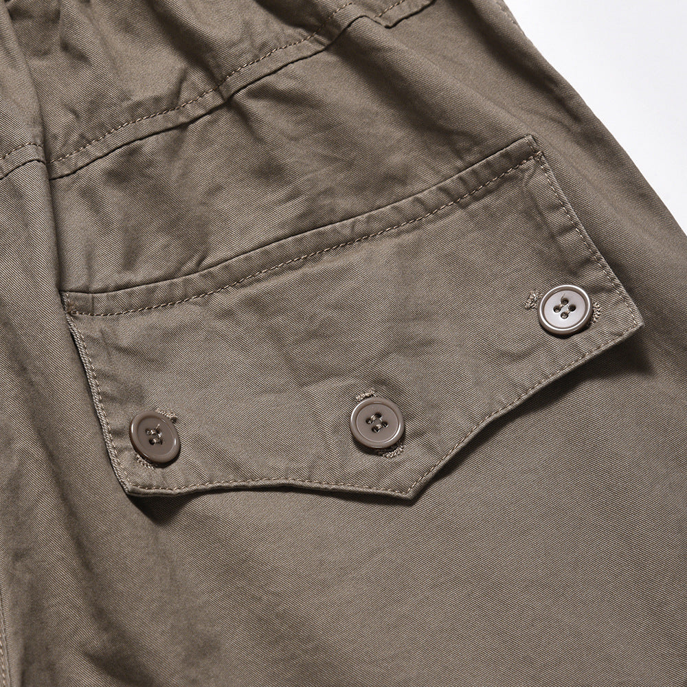 Men's Fashionable Pleated Design Irregular Niche Personality Straight Pants