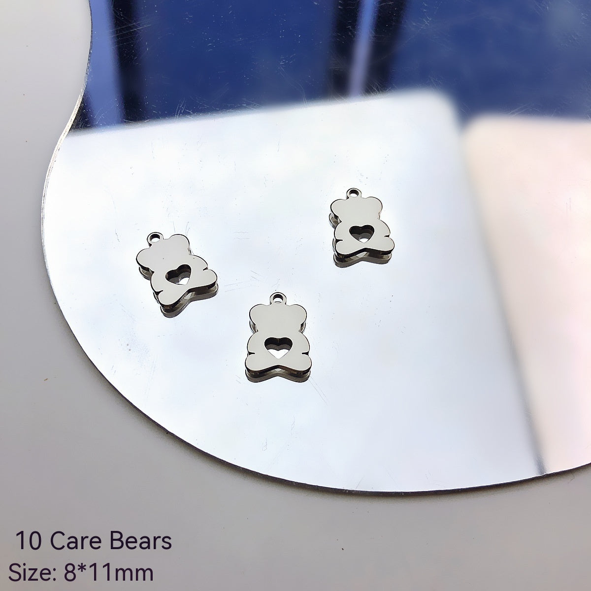 Millennium Sweet Girl Trendy Cool Bear Butterfly Cross Pendant Necklace DIY Handmade Beaded