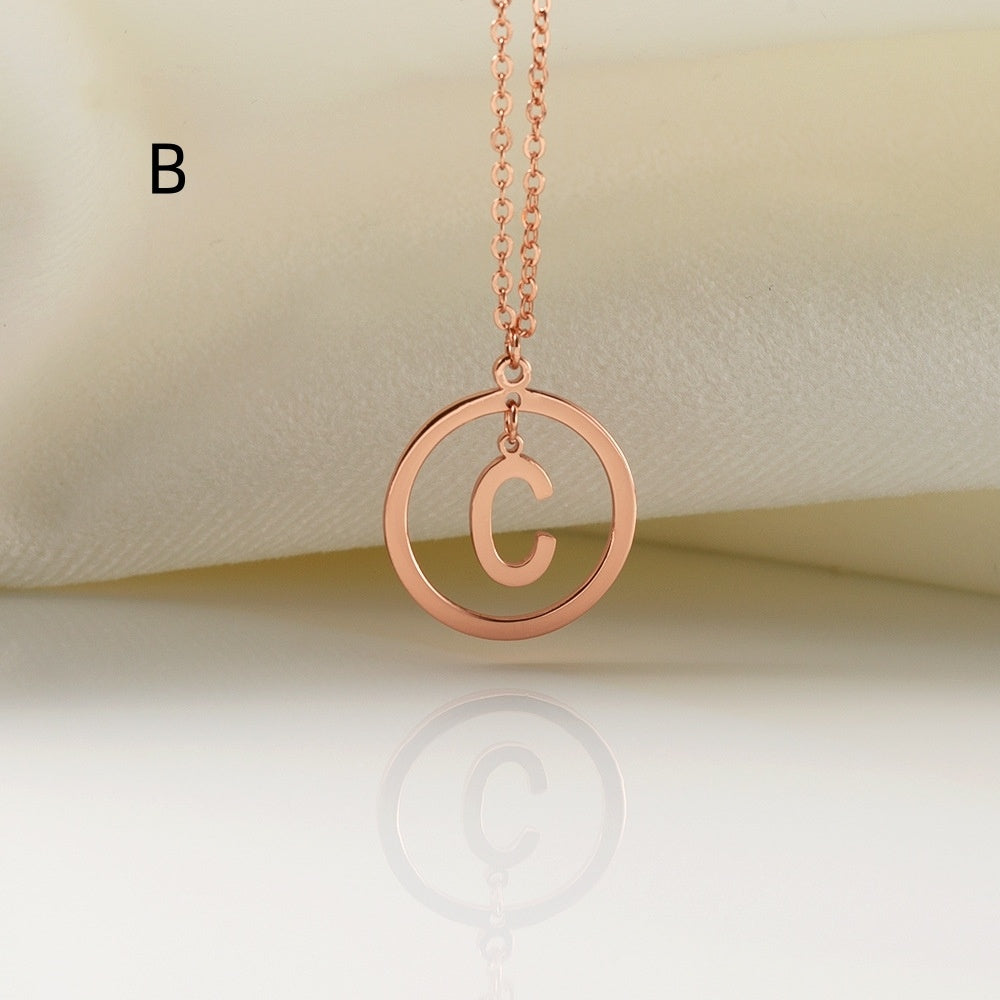 Collier de lettres polyvalent en cuivre