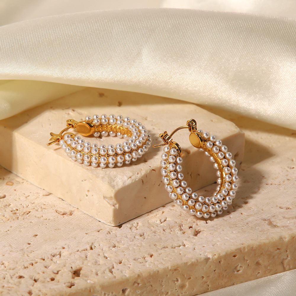 Boucles d'oreilles géométriques vintage pour femmes
