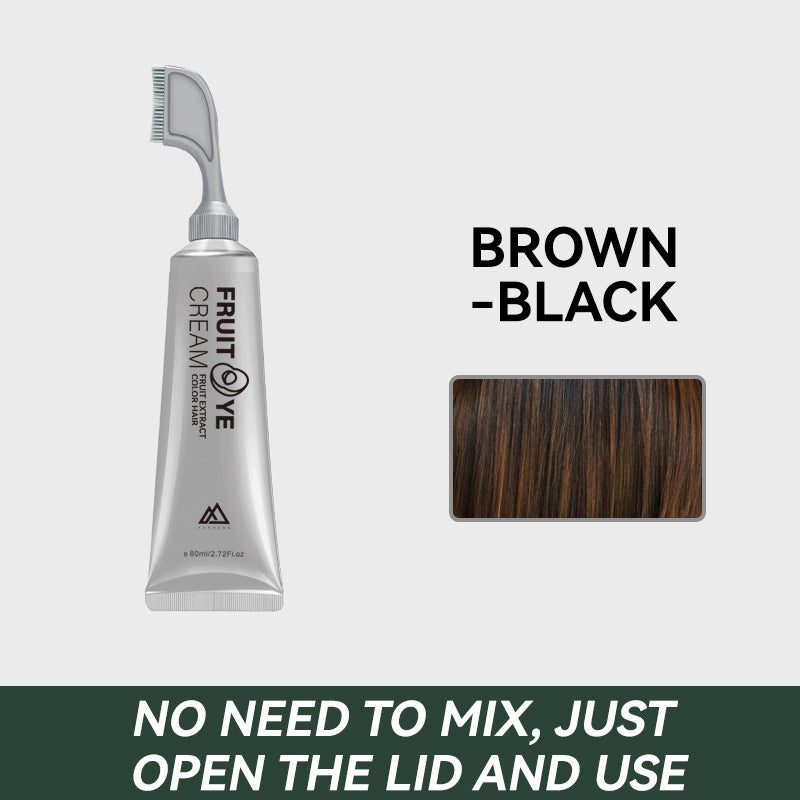 Crema de Color de fruta realista, estoy teñiendo el cabello y teñiendo plantas, tinte para el cabello, cabello blanco, mujeres embarazadas usan una crema de Color de cabello negro