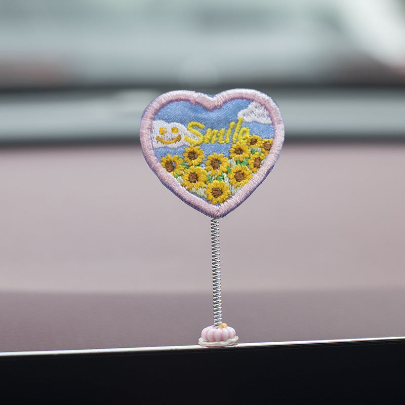 Décoration intérieure de voiture de canard mignon