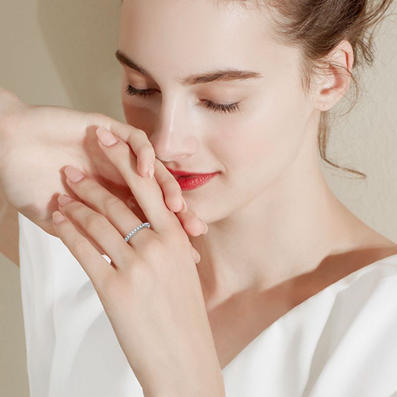 Women's Fashion Sterling Silver All-Match Ring