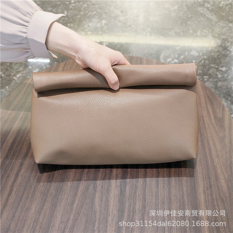 Sac à main simple en cuir de grande capacité