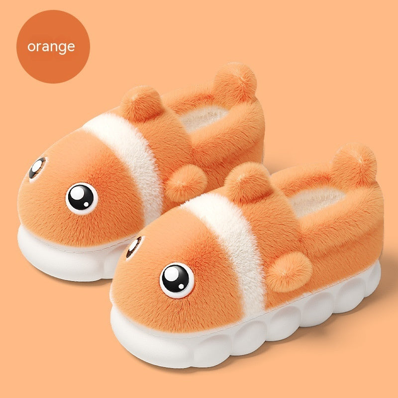 Zapatillas de algodón de terciopelo cálido para el hogar antideslizantes de moda para hombre