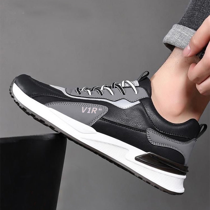 Chaussures décontractées pour hommes, baskets à lacets à semelle souple, chaussures de sport polyvalentes et tendance