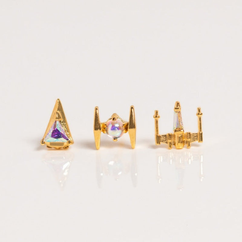 Pendientes de la serie Minority Simple Space XINGX Spacecraft