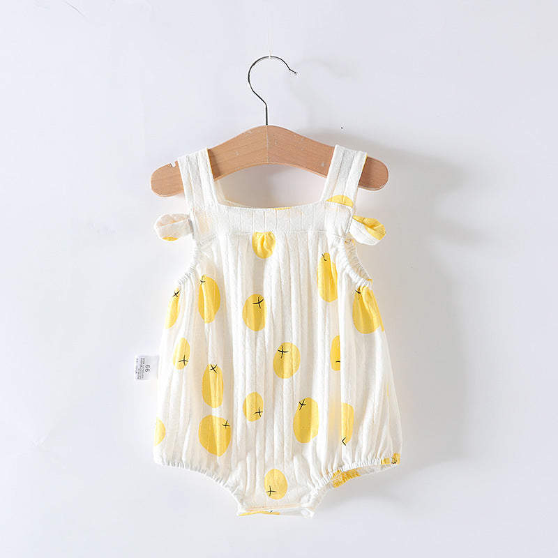 Robe une pièce pour bébé fille, barboteuse triangulaire pour nouveau-né