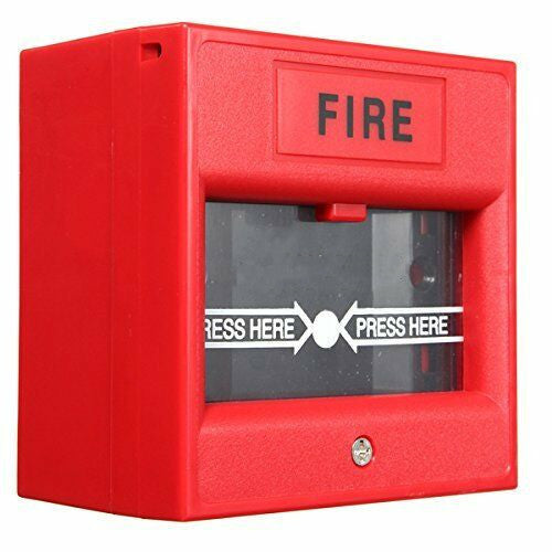 Bouton de sécurité filaire, bris de main en verre, alarme incendie d'urgence