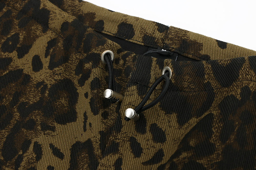 Leopard Print Casual Trousers For Men And Women