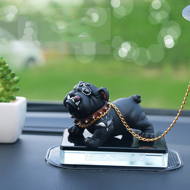 Bully Dog Personnalité Créative Décoration Intérieure De Voiture Simulation De Console Centrale