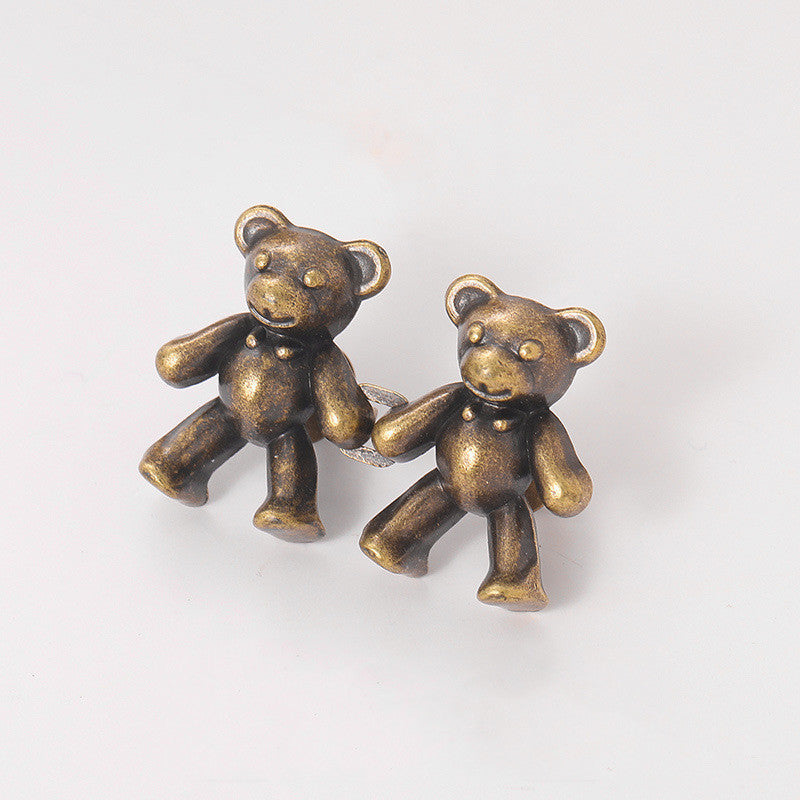 Broche ours mignon, Clip de taille, fermeture à pression en métal, épingles pour pantalons, bouton détachable, boucle sans couture, jean, réduire la taille, serrer la broche