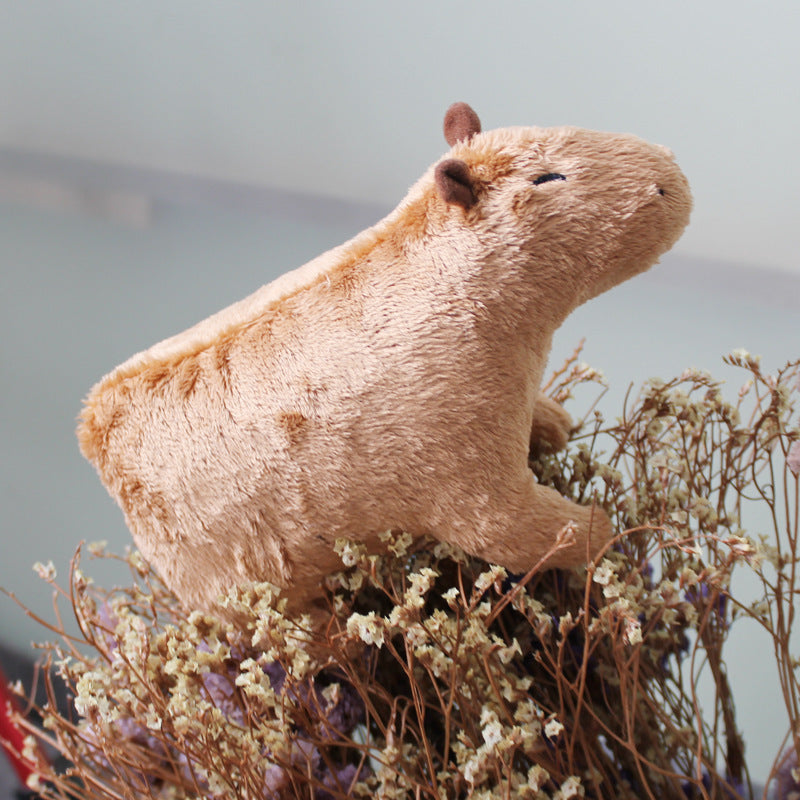 Simulation Capybara Plush Toy Capybara Cute Small Animal Doll Children Gift Decoration