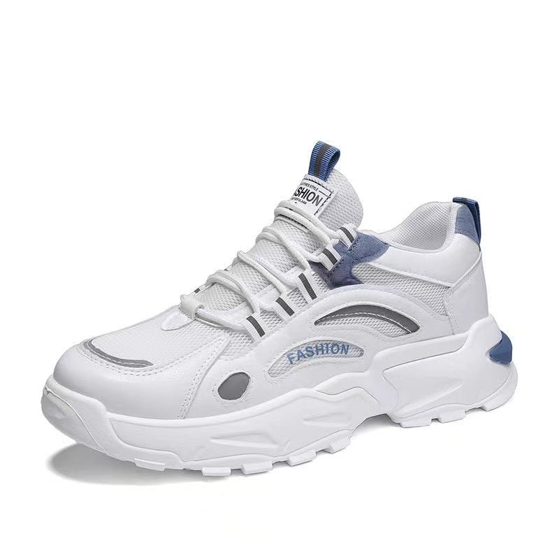 Zapatos de tablero blanco transpirables para deportes de ocio para hombres