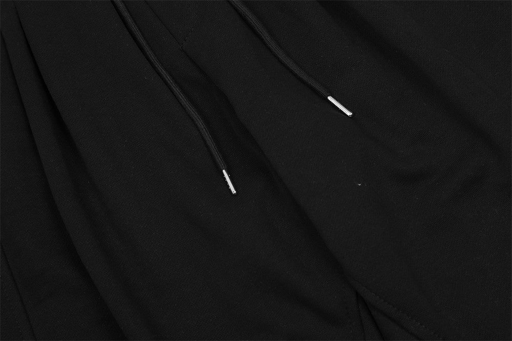 Men's Deconstruction Stitching Wide-leg Pants Drawstring Ankle-tied Sweatpants