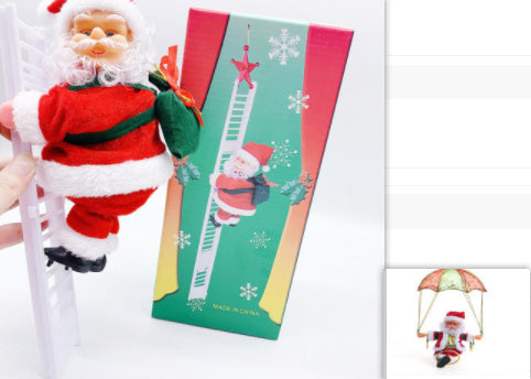 Escalera eléctrica de Papá Noel de plástico
