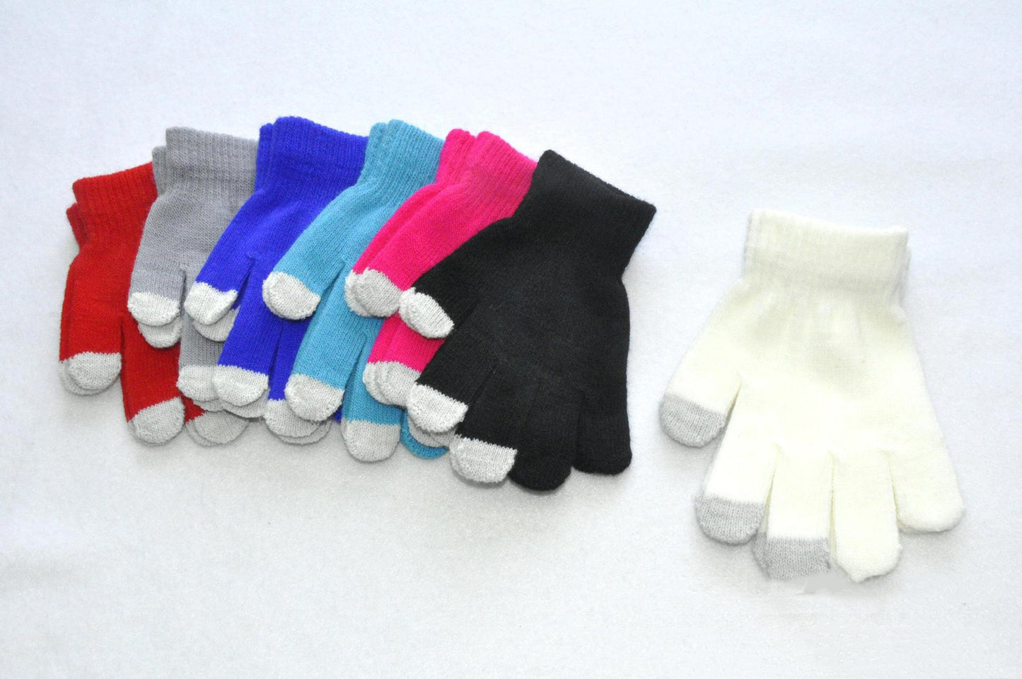 Gants tricotés froids et chauds pour écran tactile pour enfants